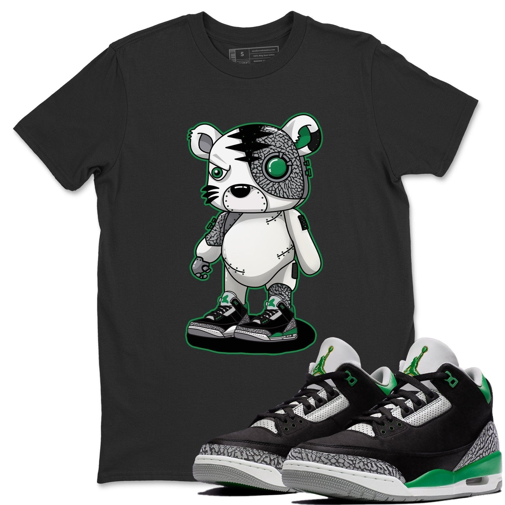 Jordan 3 Pine Green Sneaker Match Tees Cyborg Tiger Sneaker Tees Jordan 3 Pine Green Sneaker Release Tees Unisex Shirts