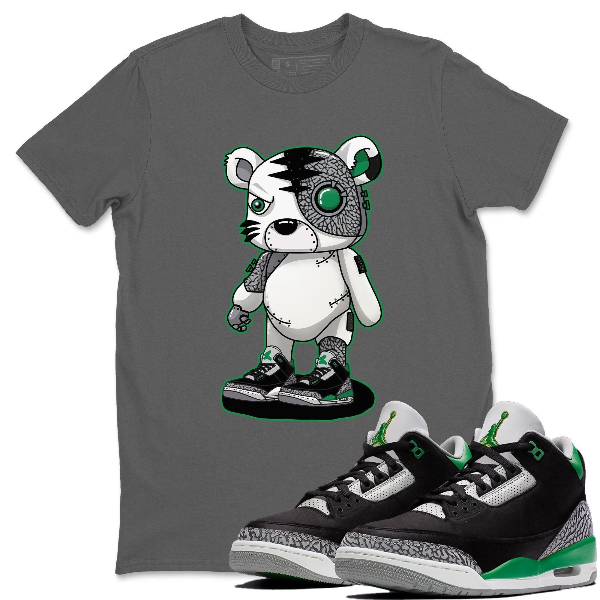 Jordan 3 Pine Green Sneaker Match Tees Cyborg Tiger Sneaker Tees Jordan 3 Pine Green Sneaker Release Tees Unisex Shirts