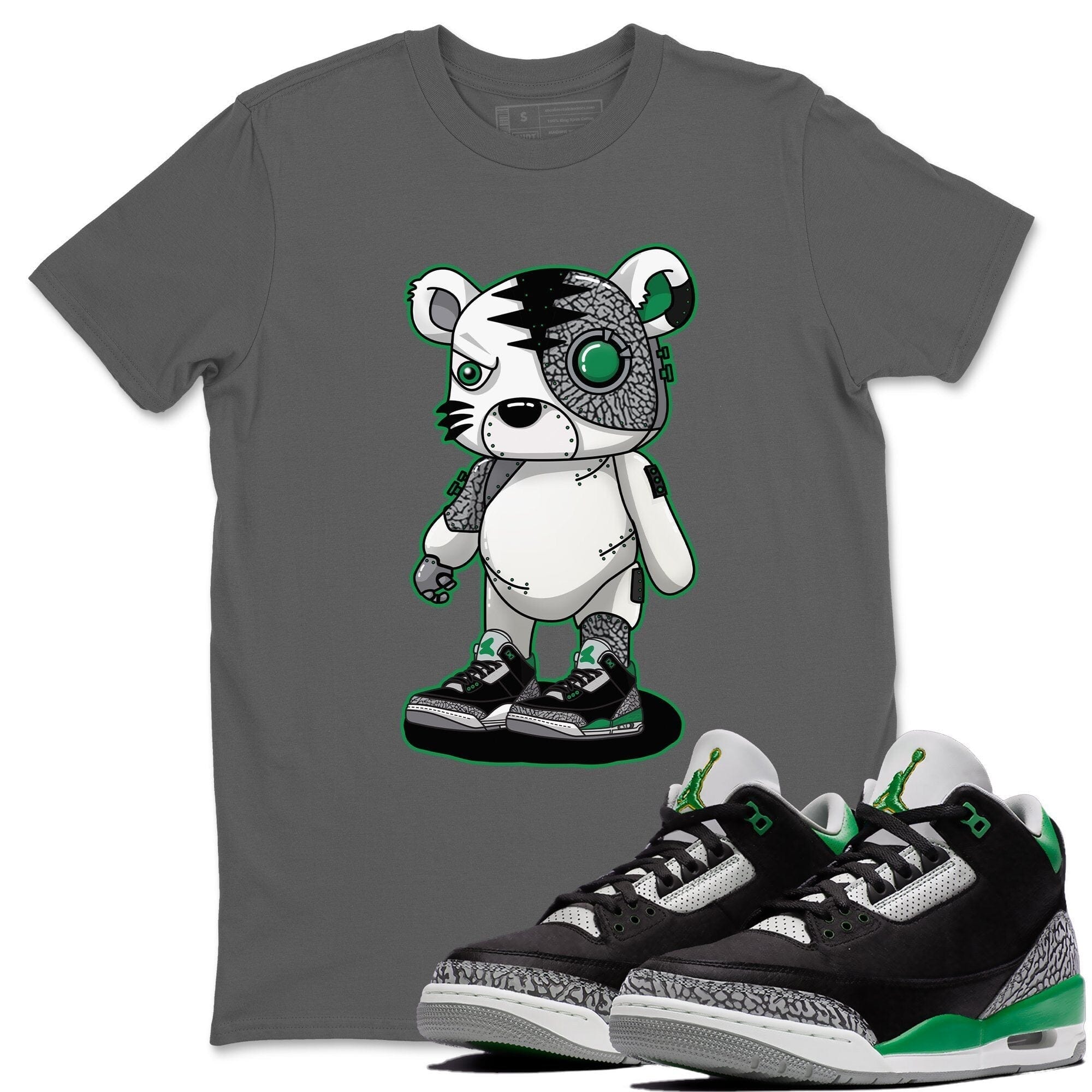 Jordan 3 Pine Green Sneaker Match Tees Cyborg Tiger Sneaker Tees Jordan 3 Pine Green Sneaker Release Tees Unisex Shirts