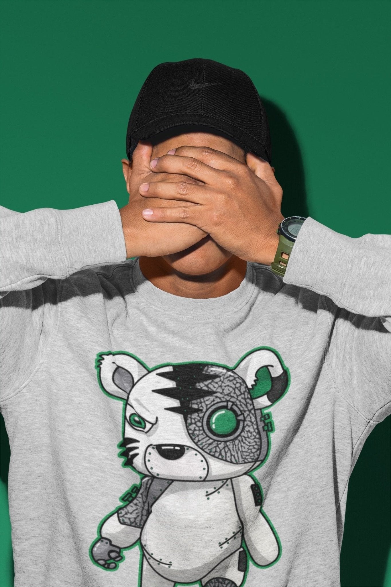 Jordan 3 Pine Green Sneaker Match Tees Cyborg Tiger Sneaker Tees Jordan 3 Pine Green Sneaker Release Tees Unisex Shirts