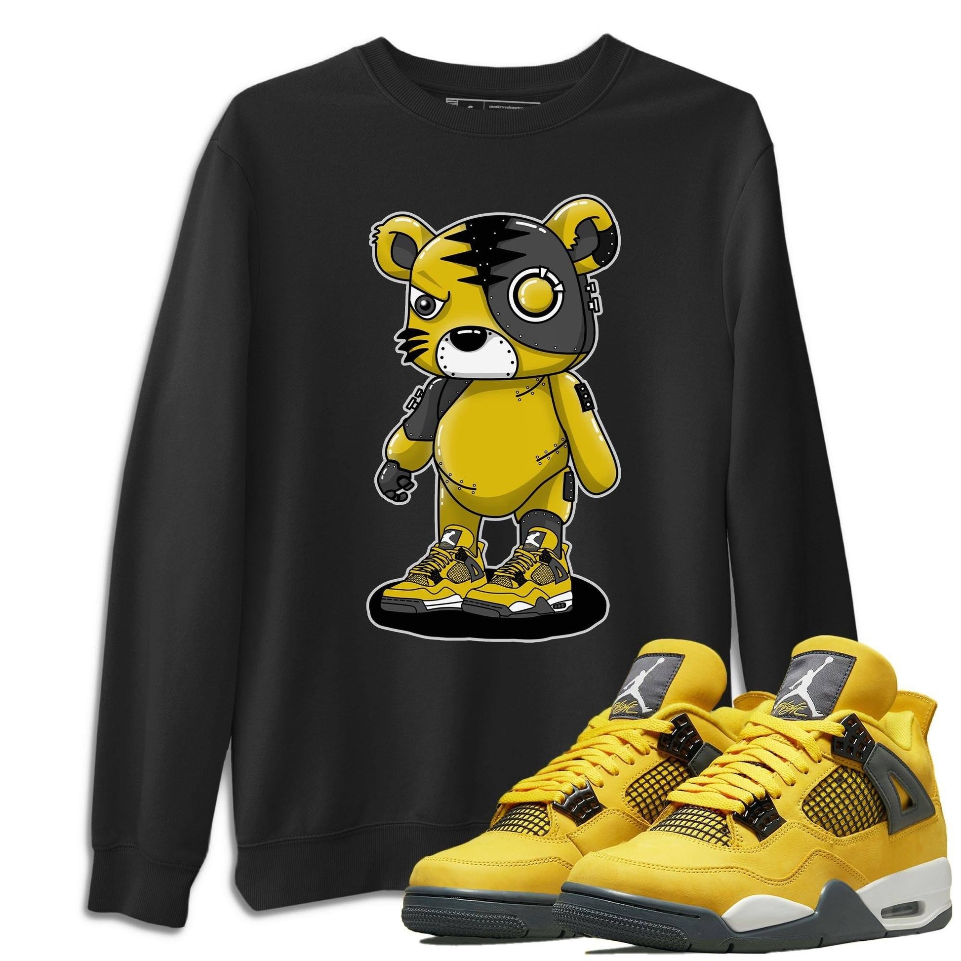Jordan 4 Lightning Sneaker Match Tees Cyborg Tiger Sneaker Tees Jordan 4 Lightning Sneaker Release Tees Unisex Shirts