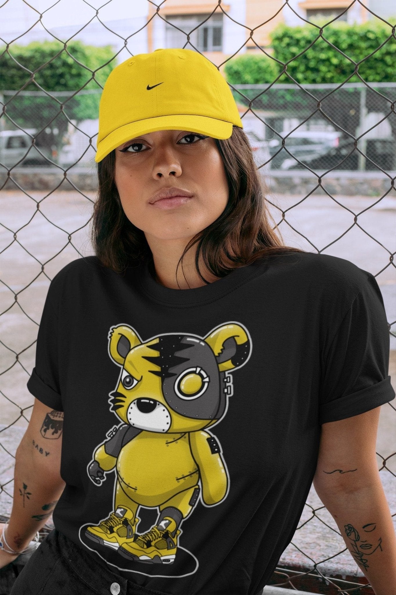 Jordan 4 Lightning Sneaker Match Tees Cyborg Tiger Sneaker Tees Jordan 4 Lightning Sneaker Release Tees Unisex Shirts