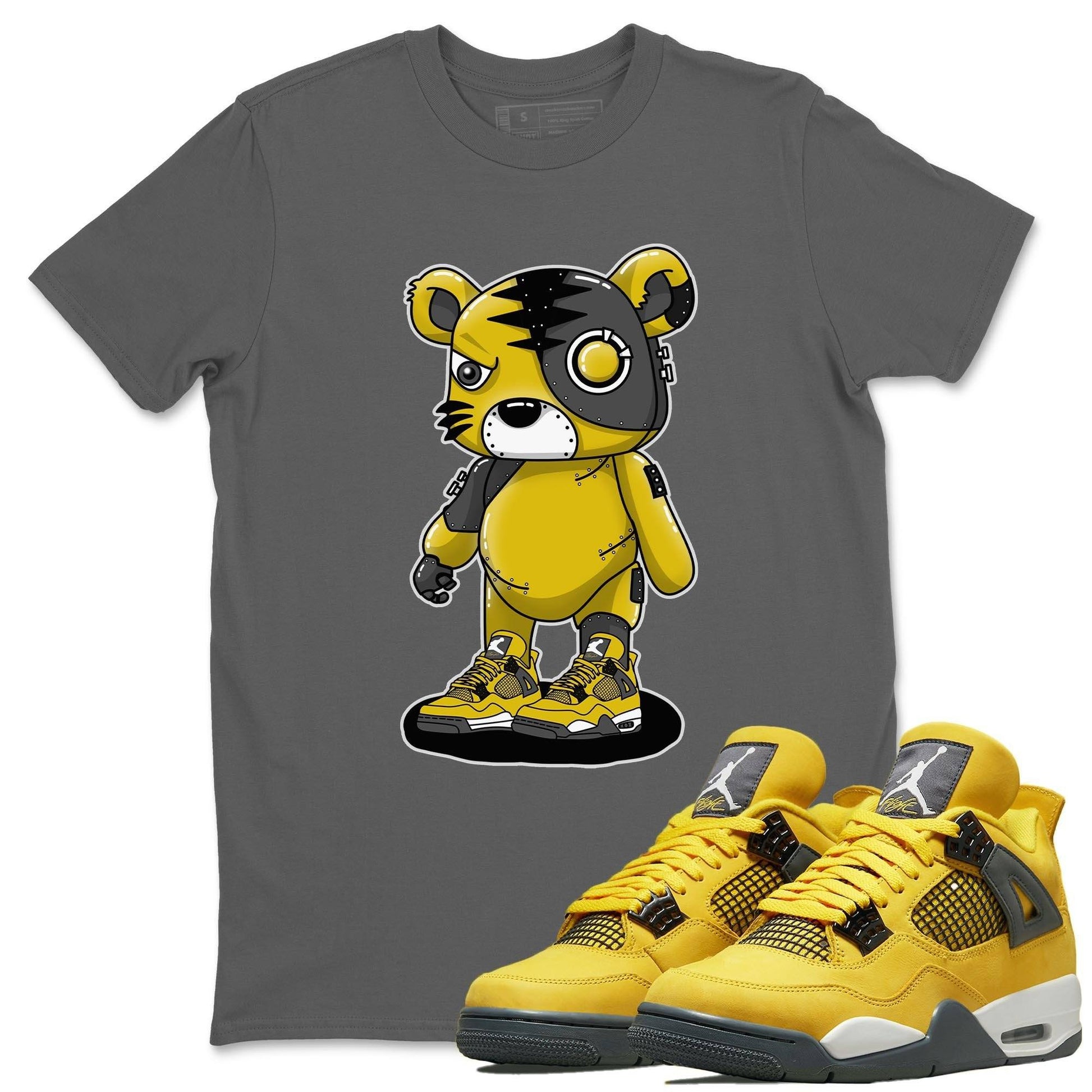 Jordan 4 Lightning Sneaker Match Tees Cyborg Tiger Sneaker Tees Jordan 4 Lightning Sneaker Release Tees Unisex Shirts