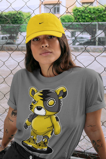 Jordan 4 Lightning Sneaker Match Tees Cyborg Tiger Sneaker Tees Jordan 4 Lightning Sneaker Release Tees Unisex Shirts