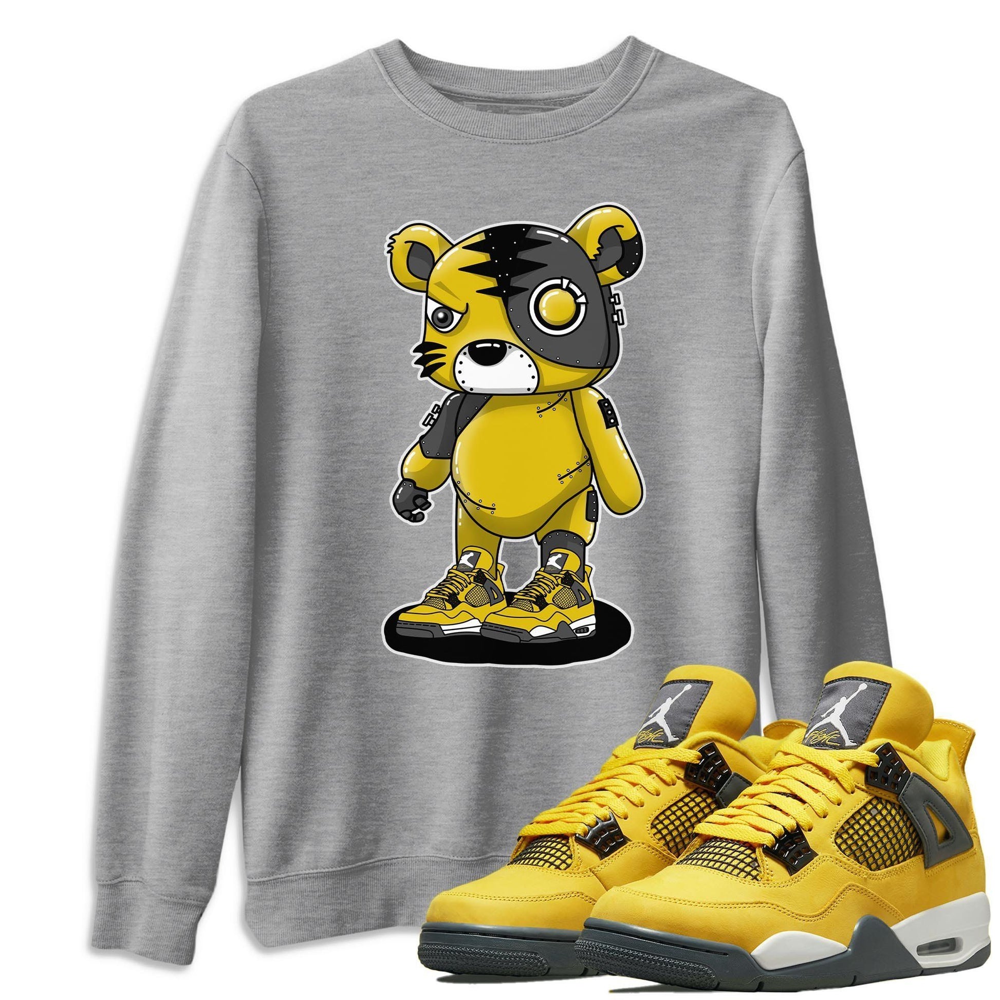Jordan 4 Lightning Sneaker Match Tees Cyborg Tiger Sneaker Tees Jordan 4 Lightning Sneaker Release Tees Unisex Shirts