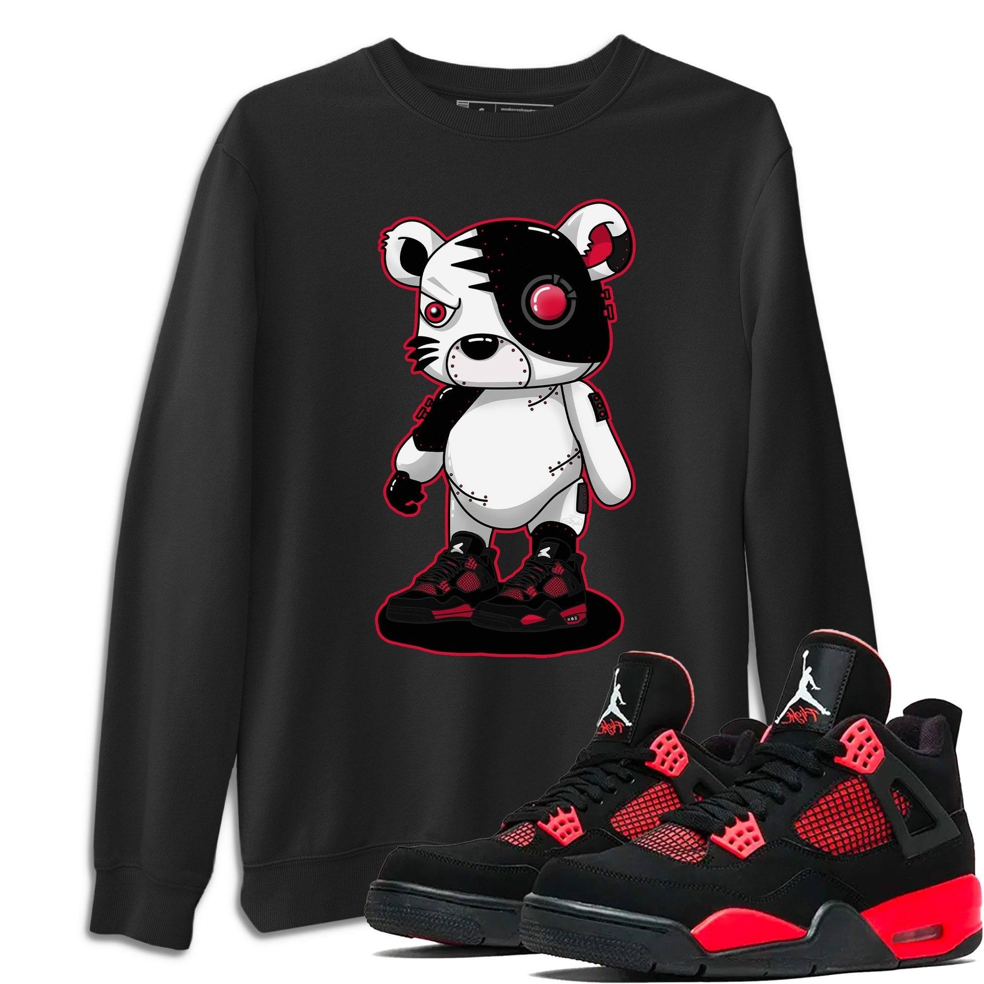 Jordan 4 Red Thunder Sneaker Match Tees Cyborg Tiger Sneaker Tees Jordan 4 Red Thunder Sneaker Release Tees Unisex Shirts