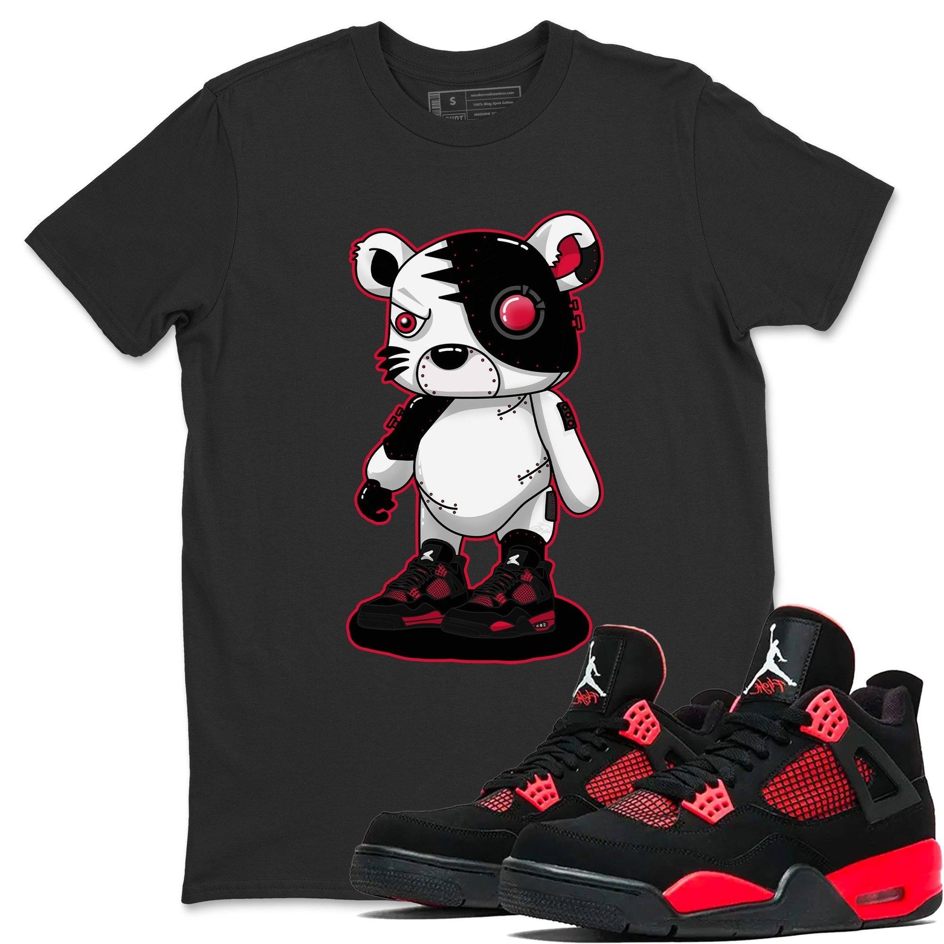 Jordan 4 Red Thunder Sneaker Match Tees Cyborg Tiger Sneaker Tees Jordan 4 Red Thunder Sneaker Release Tees Unisex Shirts
