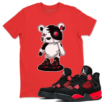 Jordan 4 Red Thunder Sneaker Match Tees Cyborg Tiger Sneaker Tees Jordan 4 Red Thunder Sneaker Release Tees Unisex Shirts