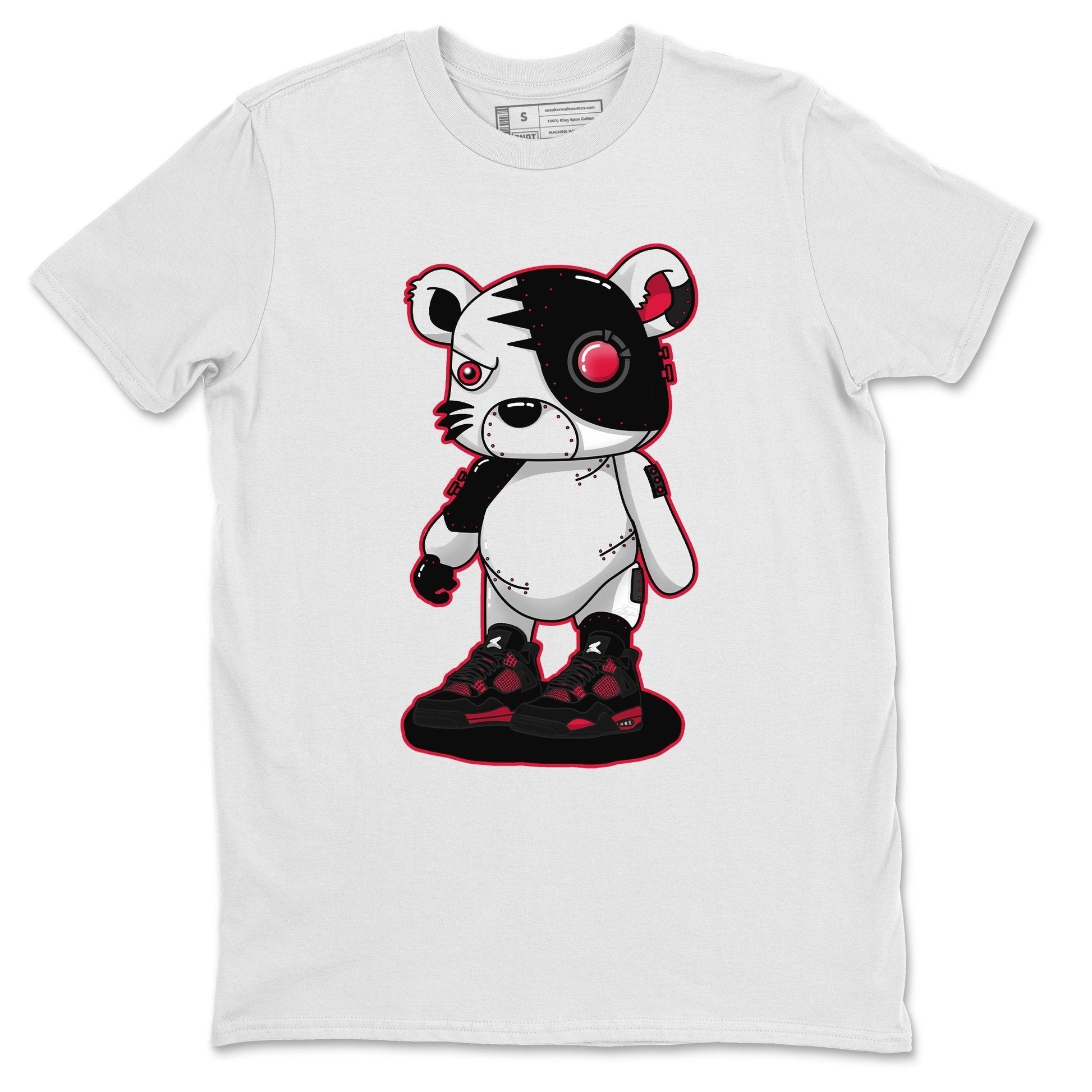 Jordan 4 Red Thunder Sneaker Match Tees Cyborg Tiger Sneaker Tees Jordan 4 Red Thunder Sneaker Release Tees Unisex Shirts
