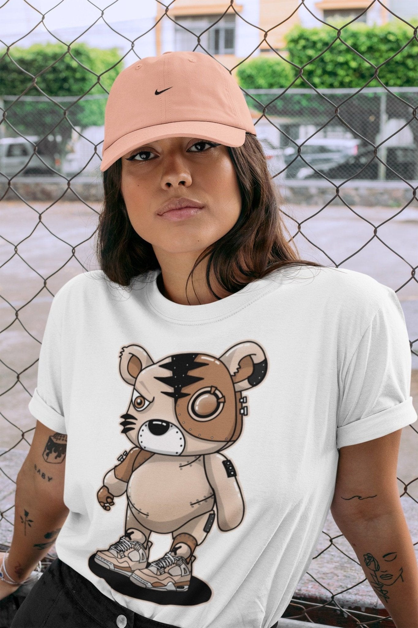 Jordan 4 Shimmer Sneaker Match Tees Cyborg Tiger Sneaker Tees Jordan 4 Shimmer Sneaker Release Tees Unisex Shirts