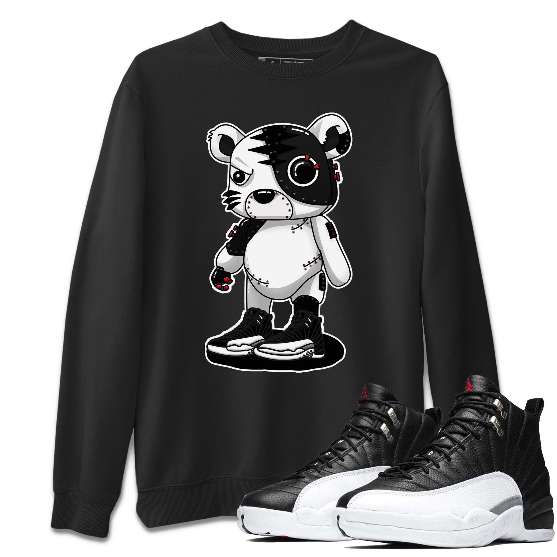 Jordan 12 Playoffs Sneaker Match Tees Cyborg Tiger Sneaker Tees Jordan 12 Playoffs Sneaker Release Tees Unisex Shirts