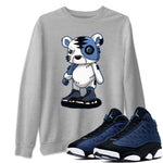 Jordan 13 Brave Blue Sneaker Match Tees Cyborg Tiger Sneaker Tees Jordan 13 Brave Blue Sneaker Release Tees Unisex Shirts