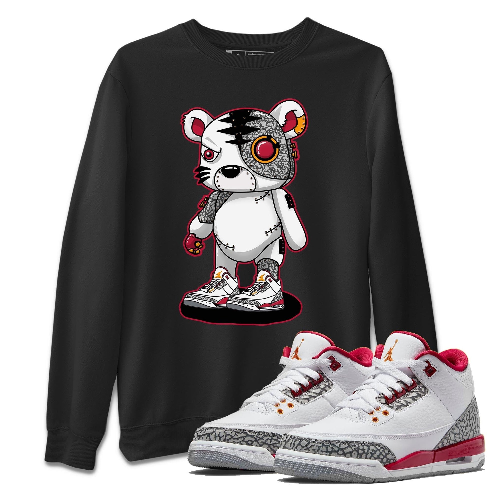 Jordan 3 Cardinal Sneaker Match Tees Cyborg Tiger Sneaker Tees Jordan 3 Cardinal Sneaker Release Tees Unisex Shirts