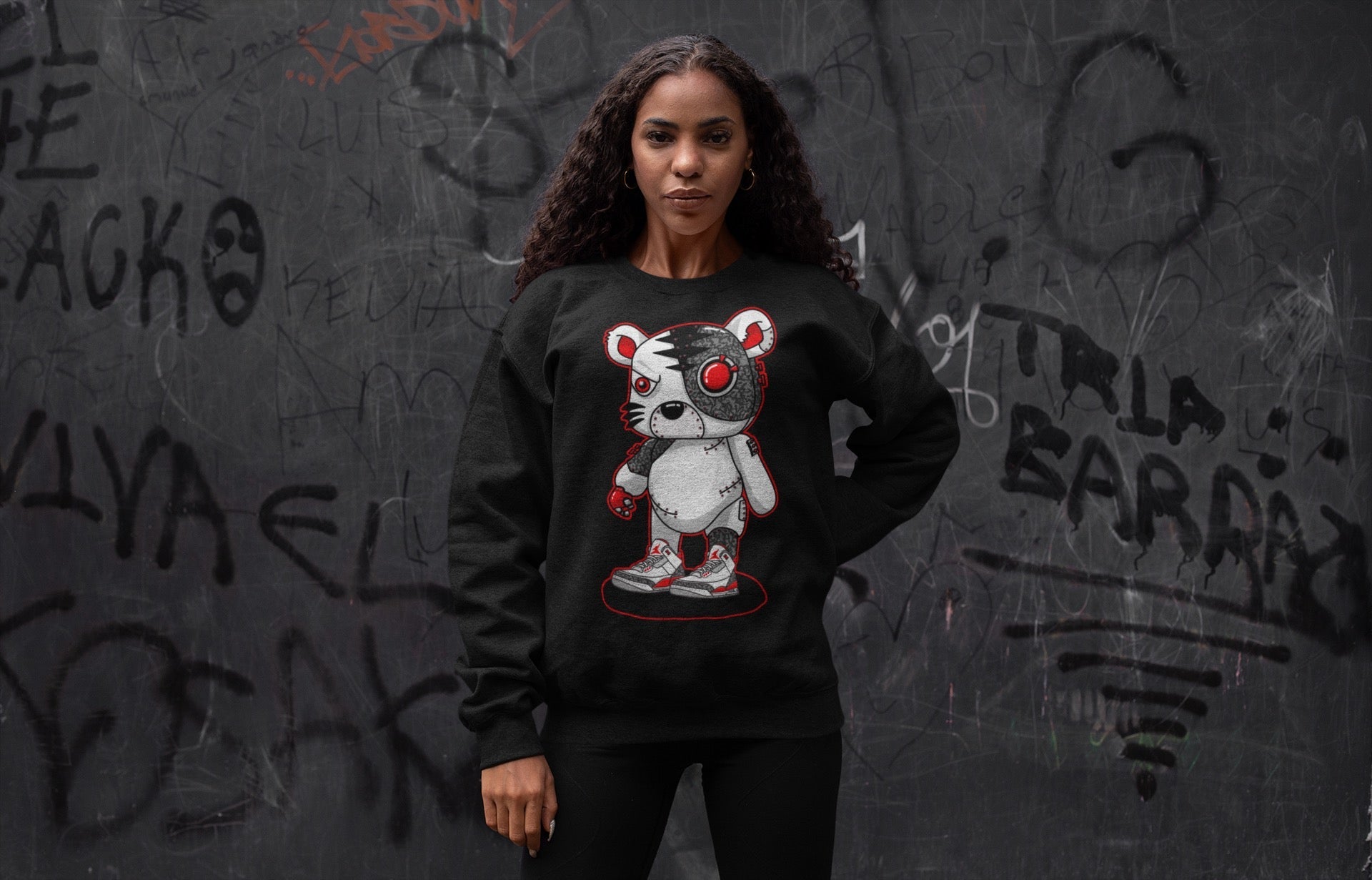 Jordan 3 Fire Red Sneaker Match Tees Cyborg Tiger Sneaker Tees Jordan 3 Fire Red Sneaker Release Tees Unisex Shirts