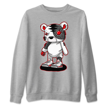 Jordan 3 Fire Red Sneaker Match Tees Cyborg Tiger Sneaker Tees Jordan 3 Fire Red Sneaker Release Tees Unisex Shirts