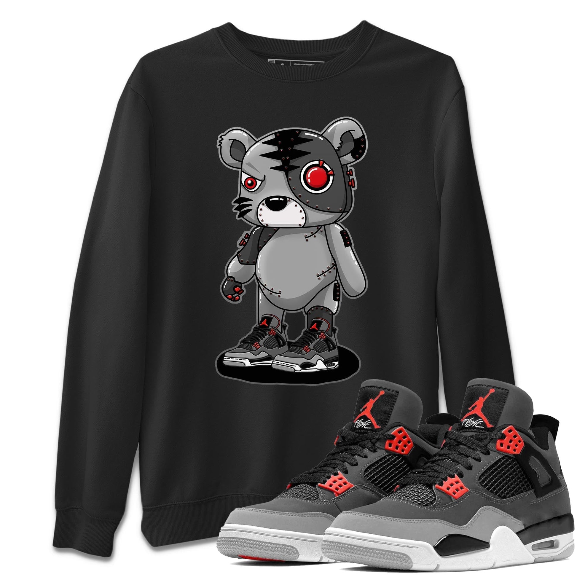 Jordan 4 Infrared Sneaker Match Tees Cyborg Tiger Sneaker Tees Jordan 4 Infrared Sneaker Release Tees Unisex Shirts