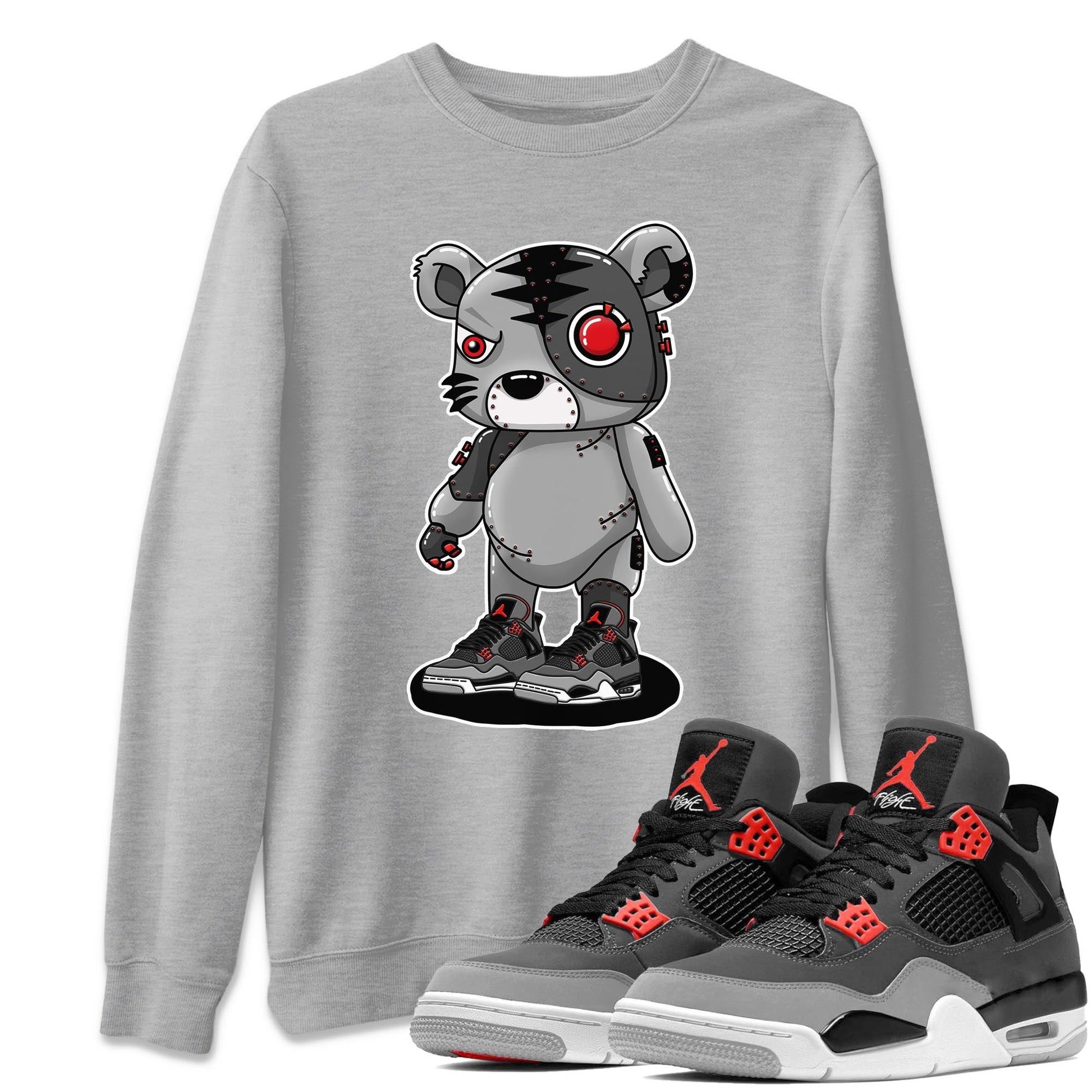 Jordan 4 Infrared Sneaker Match Tees Cyborg Tiger Sneaker Tees Jordan 4 Infrared Sneaker Release Tees Unisex Shirts