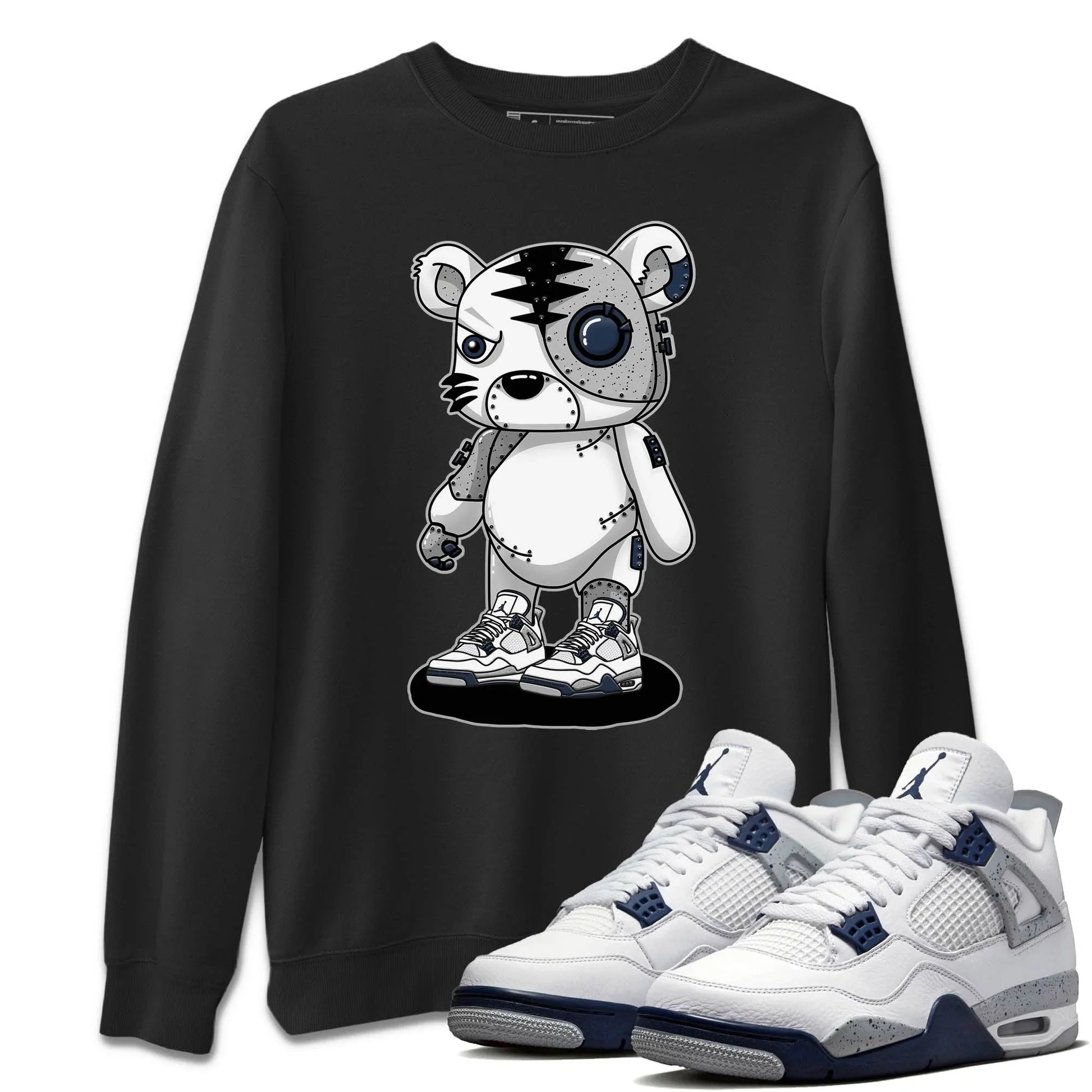 Jordan 4 Midnight Navy Sneaker Match Tees Cyborg Tiger Sneaker Tees Jordan 4 Midnight Navy Sneaker Release Tees Unisex Shirts