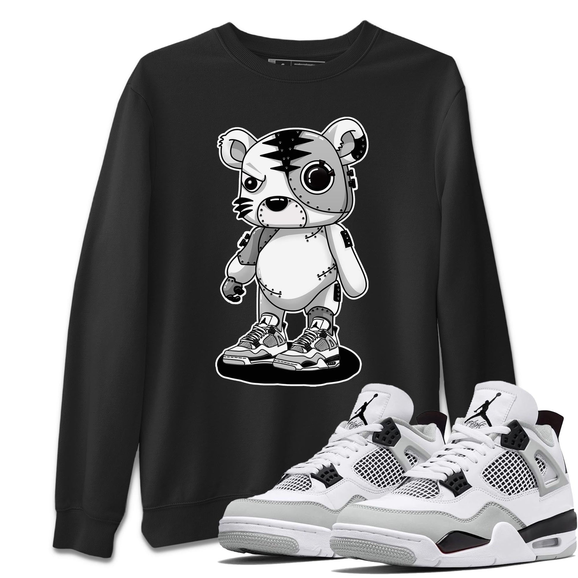 Jordan 4 Military Black Sneaker Match Tees Cyborg Tiger Sneaker Tees Jordan 4 Military Black Sneaker Release Tees Unisex Shirts