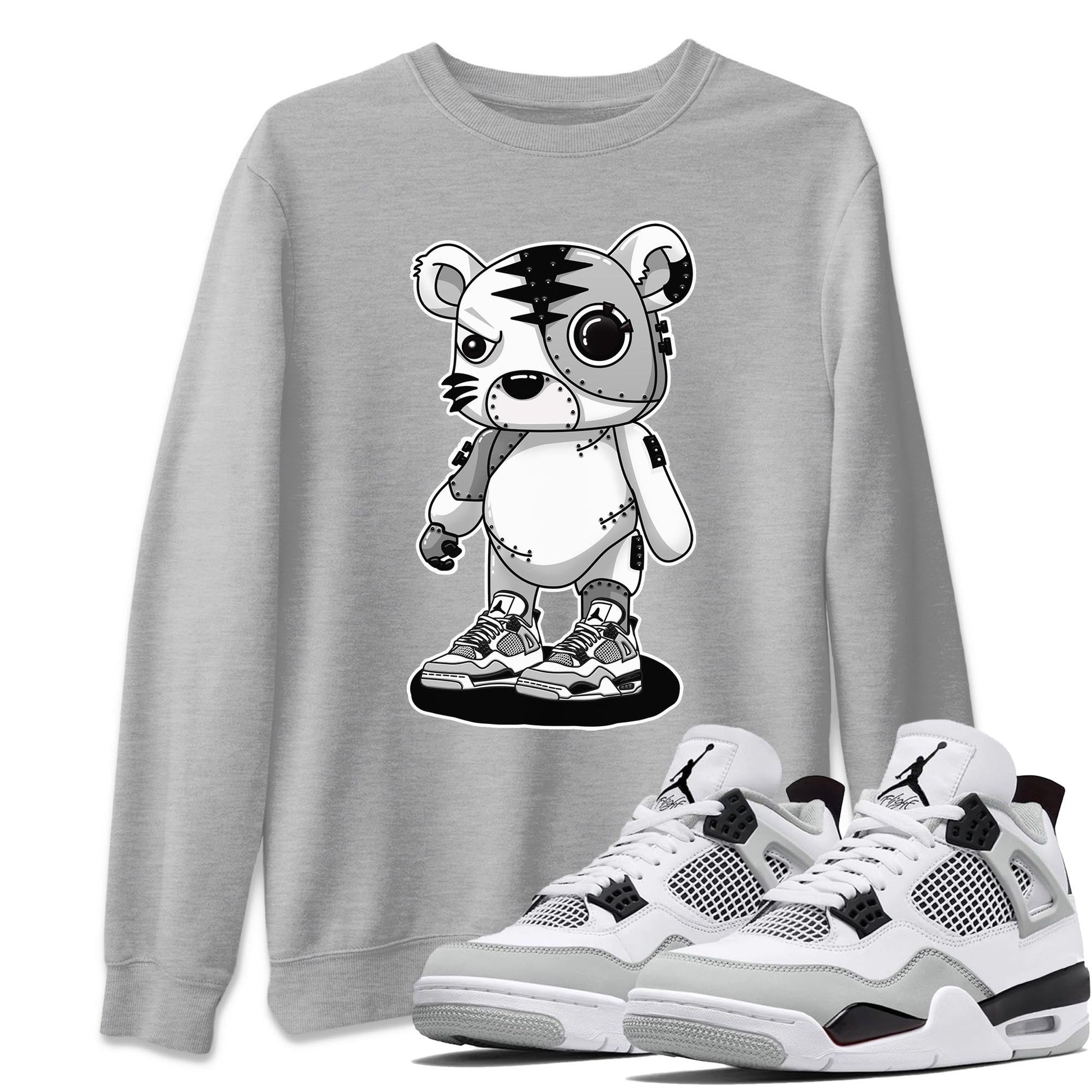 Jordan 4 Military Black Sneaker Match Tees Cyborg Tiger Sneaker Tees Jordan 4 Military Black Sneaker Release Tees Unisex Shirts