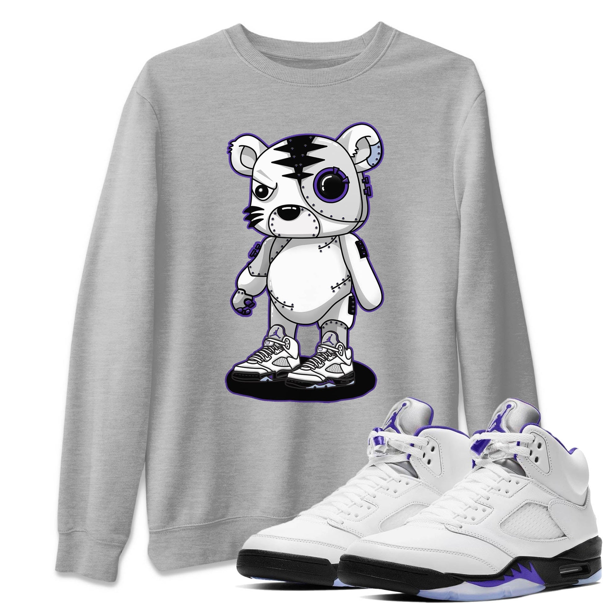 Jordan 5 Concord Sneaker Match Tees Cyborg Tiger Sneaker Tees Jordan 5 Concord Sneaker Release Tees Unisex Shirts