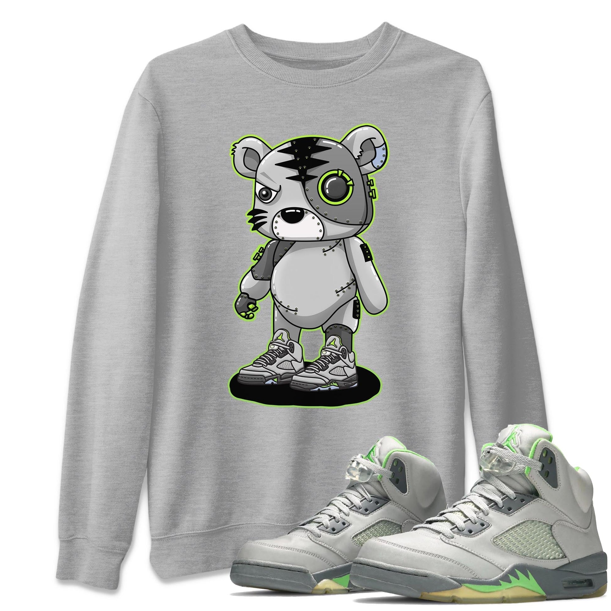 Jordan 5 Green Bean Sneaker Match Tees Cyborg Tiger Sneaker Tees Jordan 5 Green Bean Sneaker Release Tees Unisex Shirts