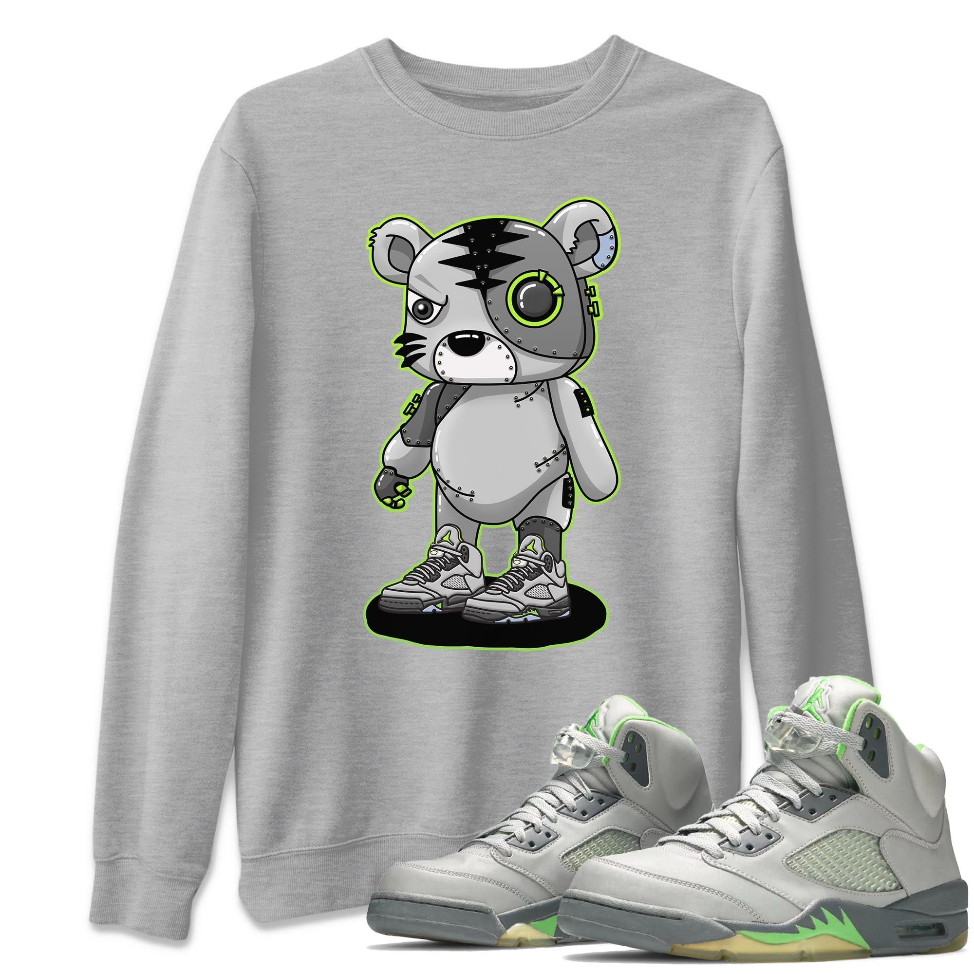 Jordan 5 Green Bean Sneaker Match Tees Cyborg Tiger Sneaker Tees Jordan 5 Green Bean Sneaker Release Tees Unisex Shirts