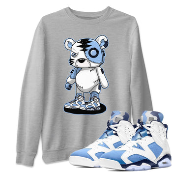 Jordan 6 UNC Sneaker Match Tees Cyborg Tiger Sneaker Tees Jordan 6 UNC Sneaker Release Tees Unisex Shirts