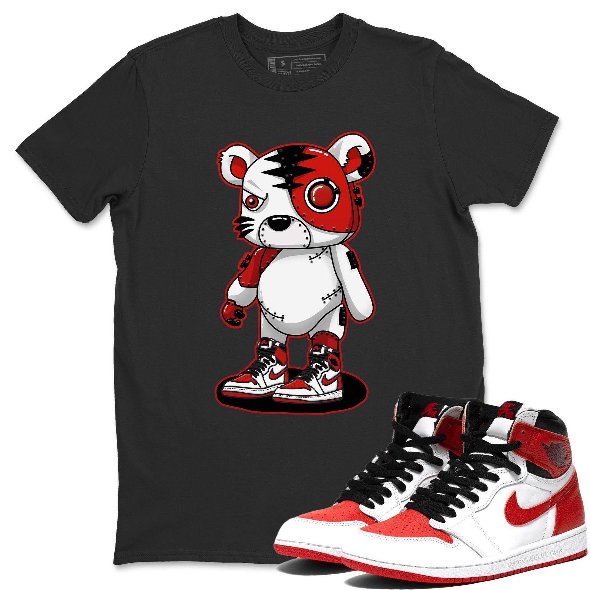 Jordan 1 Heritage Sneaker Match Tees Cyborg Tiger Sneaker Tees Jordan 1 Heritage Sneaker Release Tees Unisex Shirts