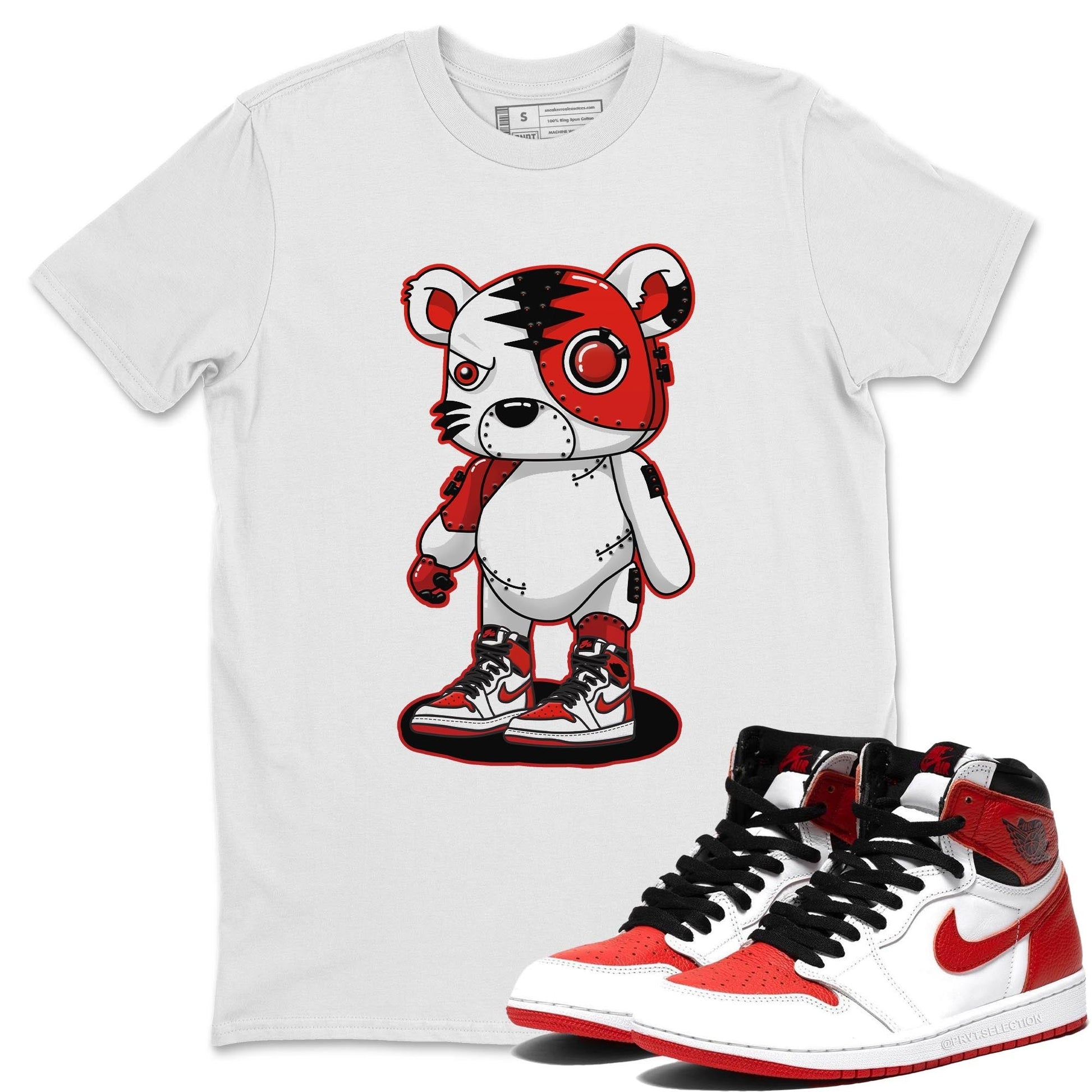 Jordan 1 Heritage Sneaker Match Tees Cyborg Tiger Sneaker Tees Jordan 1 Heritage Sneaker Release Tees Unisex Shirts