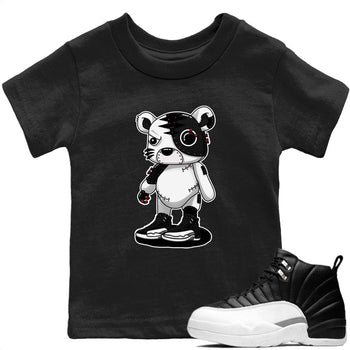 Jordan 12 Playoffs Sneaker Match Tees Cyborg Tiger Sneaker Tees Jordan 12 Playoffs Sneaker Release Tees Kids Shirts