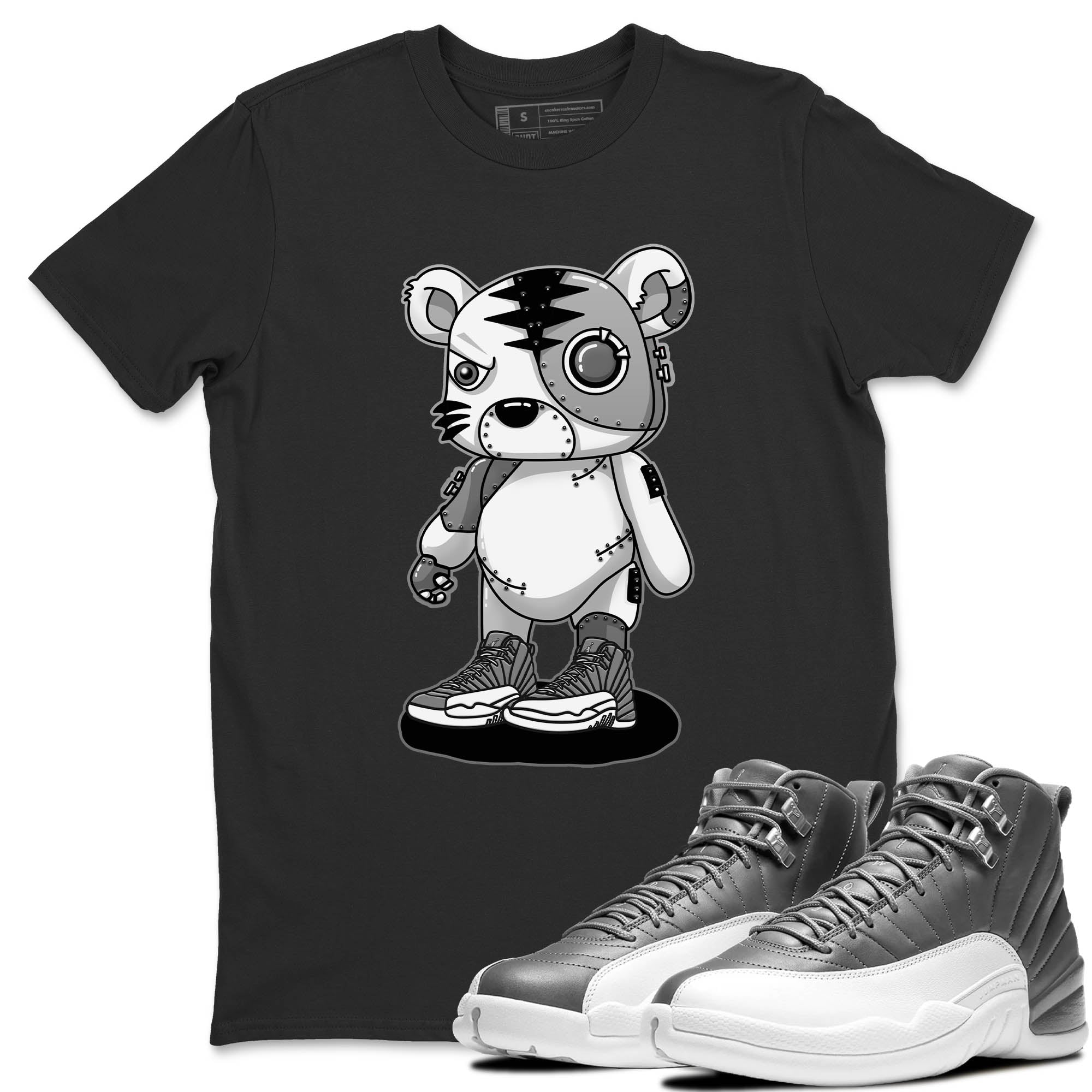 Jordan 12 Stealth Sneaker Match Tees Cyborg Tiger Sneaker Tees Jordan 12 Stealth Sneaker Release Tees Unisex Shirts