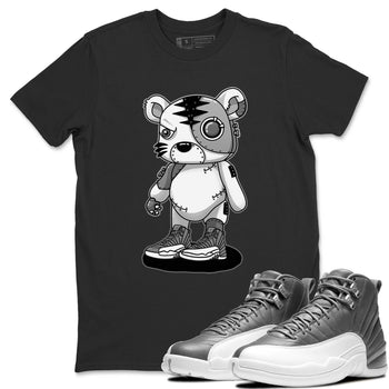 Jordan 12 Stealth Sneaker Match Tees Cyborg Tiger Sneaker Tees Jordan 12 Stealth Sneaker Release Tees Unisex Shirts