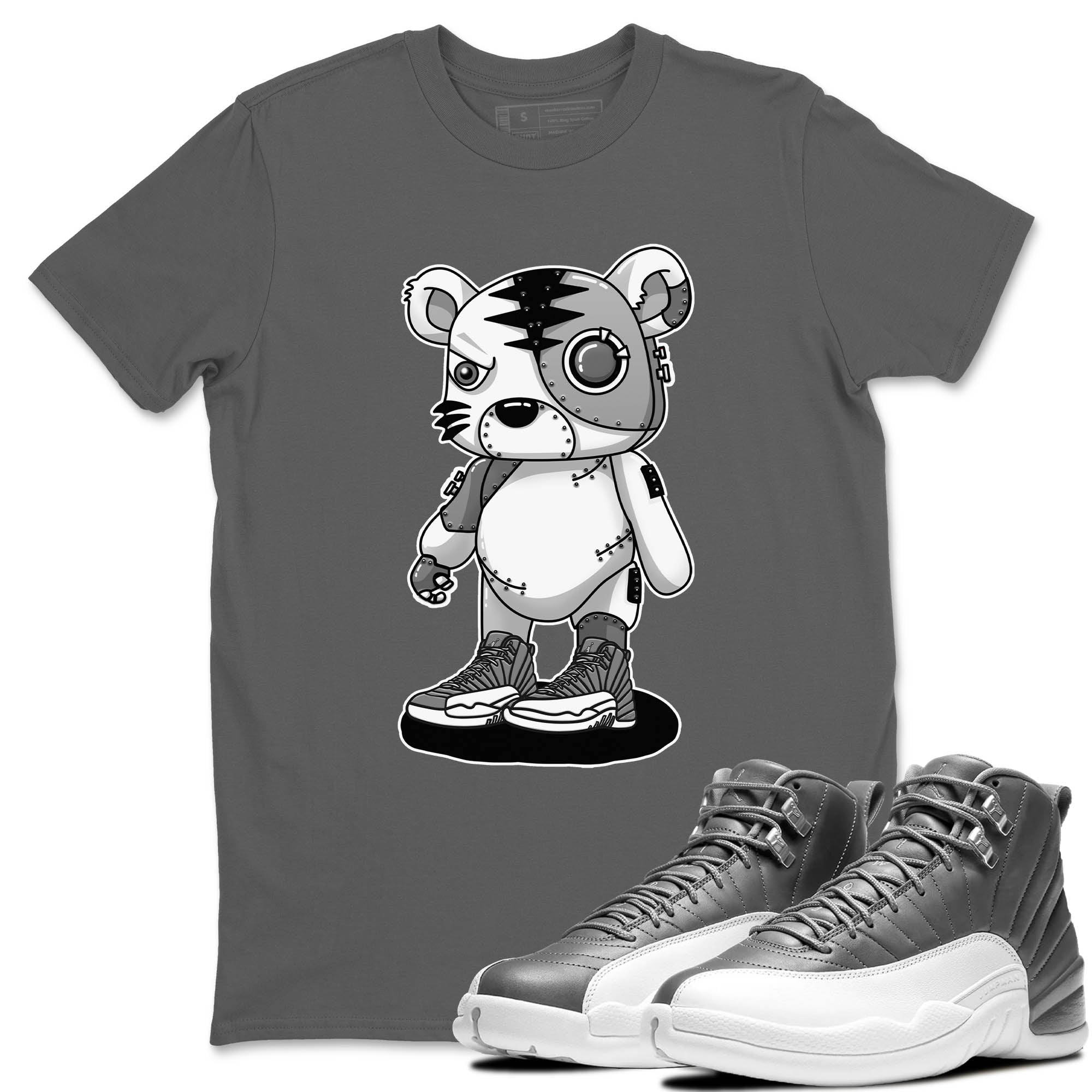 Jordan 12 Stealth Sneaker Match Tees Cyborg Tiger Sneaker Tees Jordan 12 Stealth Sneaker Release Tees Unisex Shirts