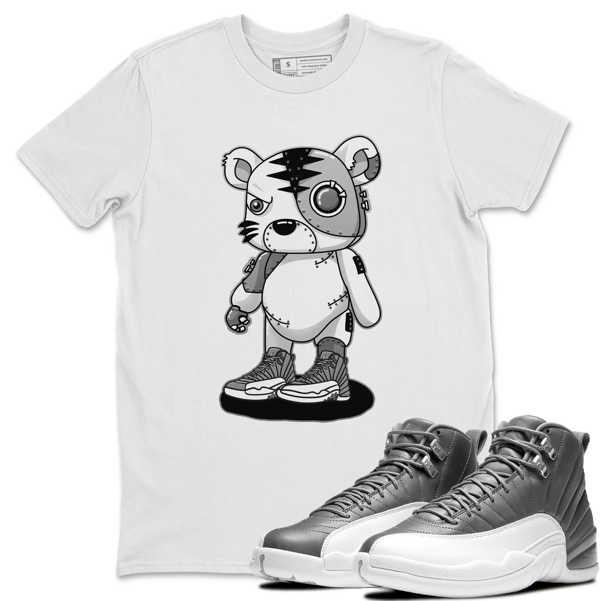 Jordan 12 Stealth Sneaker Match Tees Cyborg Tiger Sneaker Tees Jordan 12 Stealth Sneaker Release Tees Unisex Shirts