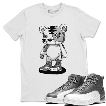 Jordan 12 Stealth Sneaker Match Tees Cyborg Tiger Sneaker Tees Jordan 12 Stealth Sneaker Release Tees Unisex Shirts