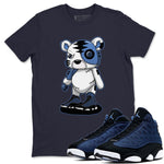 Jordan 13 Brave Blue Sneaker Match Tees Cyborg Tiger Sneaker Tees Jordan 13 Brave Blue Sneaker Release Tees Unisex Shirts