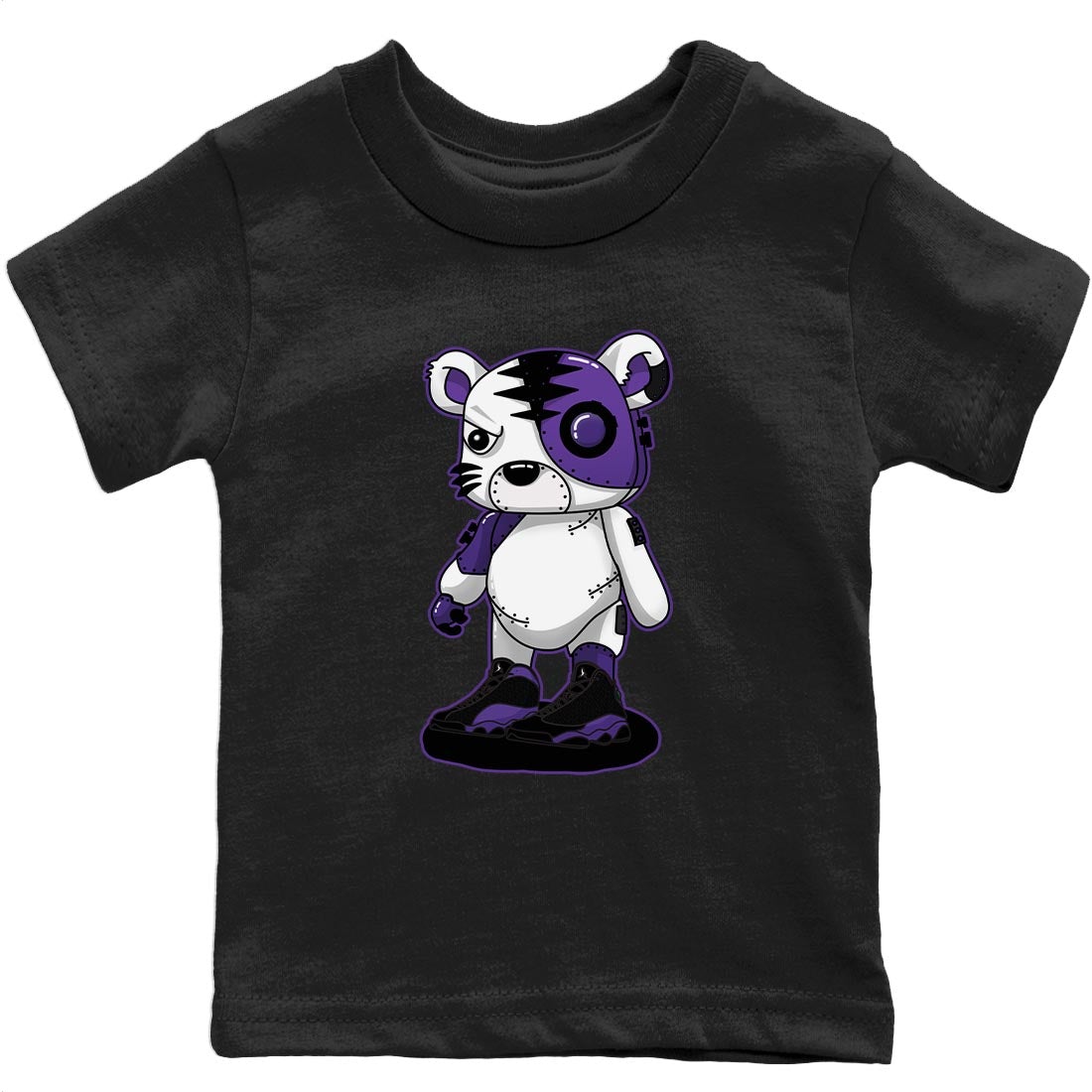 Jordan 13 Court Purple Sneaker Match Tees Cyborg Tiger Sneaker Tees Jordan 13 Court Purple Sneaker Release Tees Kids Shirts