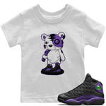 Jordan 13 Court Purple Sneaker Match Tees Cyborg Tiger Sneaker Tees Jordan 13 Court Purple Sneaker Release Tees Kids Shirts