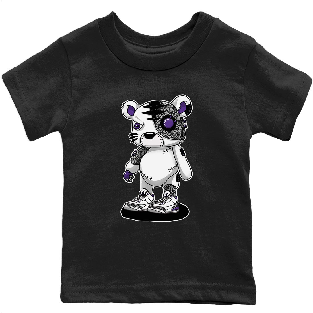 Jordan 3 Dark Iris Sneaker Match Tees Cyborg Tiger Sneaker Tees Jordan 3 Dark Iris Sneaker Release Tees Kids Shirts