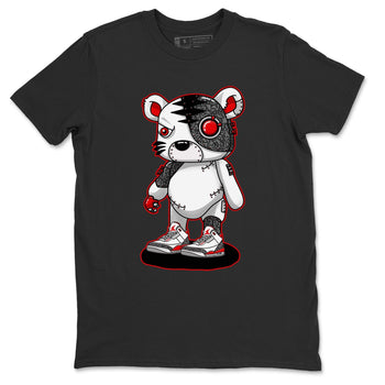 Jordan 3 Fire Red Sneaker Match Tees Cyborg Tiger Sneaker Tees Jordan 3 Fire Red Sneaker Release Tees Unisex Shirts