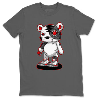 Jordan 3 Fire Red Sneaker Match Tees Cyborg Tiger Sneaker Tees Jordan 3 Fire Red Sneaker Release Tees Unisex Shirts
