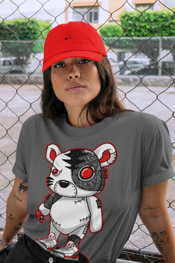Jordan 3 Fire Red Sneaker Match Tees Cyborg Tiger Sneaker Tees Jordan 3 Fire Red Sneaker Release Tees Unisex Shirts
