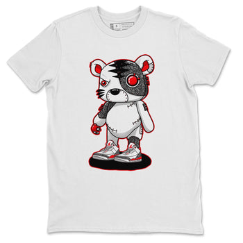 Jordan 3 Fire Red Sneaker Match Tees Cyborg Tiger Sneaker Tees Jordan 3 Fire Red Sneaker Release Tees Unisex Shirts