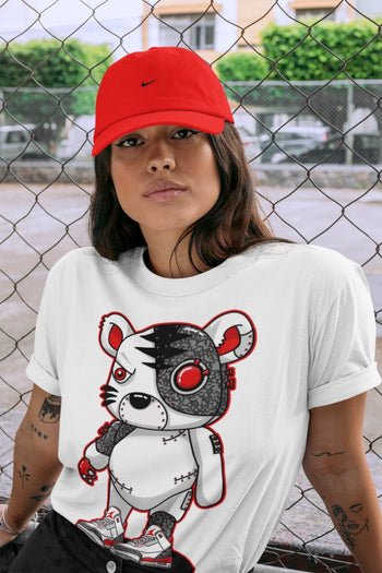 Jordan 3 Fire Red Sneaker Match Tees Cyborg Tiger Sneaker Tees Jordan 3 Fire Red Sneaker Release Tees Unisex Shirts