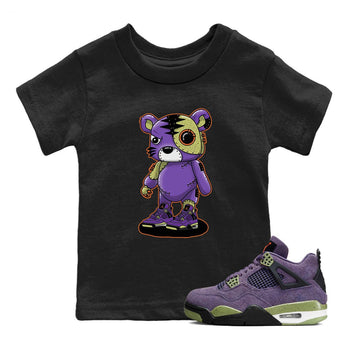 Jordan 4 Canyon Purple Sneaker Match Tees Cyborg Tiger Sneaker Tees Jordan 4 Canyon Purple Sneaker Release Tees Kids Shirts
