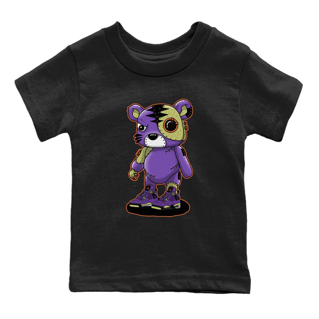 Jordan 4 Canyon Purple Sneaker Match Tees Cyborg Tiger Sneaker Tees Jordan 4 Canyon Purple Sneaker Release Tees Kids Shirts