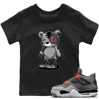 Jordan 4 Infrared Sneaker Match Tees Cyborg Tiger Sneaker Tees Jordan 4 Infrared Sneaker Release Tees Kids Shirts