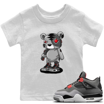 Jordan 4 Infrared Sneaker Match Tees Cyborg Tiger Sneaker Tees Jordan 4 Infrared Sneaker Release Tees Kids Shirts