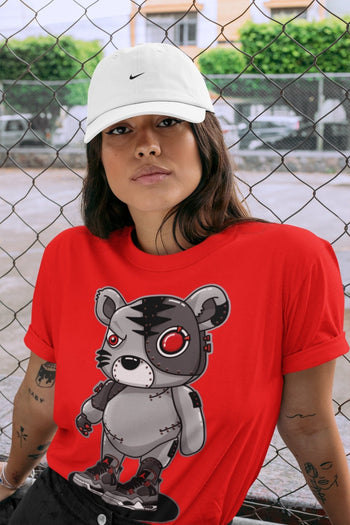 Jordan 4 Infrared Sneaker Match Tees Cyborg Tiger Sneaker Tees Jordan 4 Infrared Sneaker Release Tees Unisex Shirts